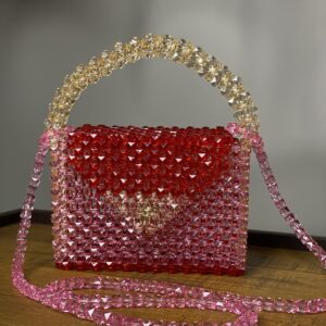 Bolsa Paris Vermelho com Rosa