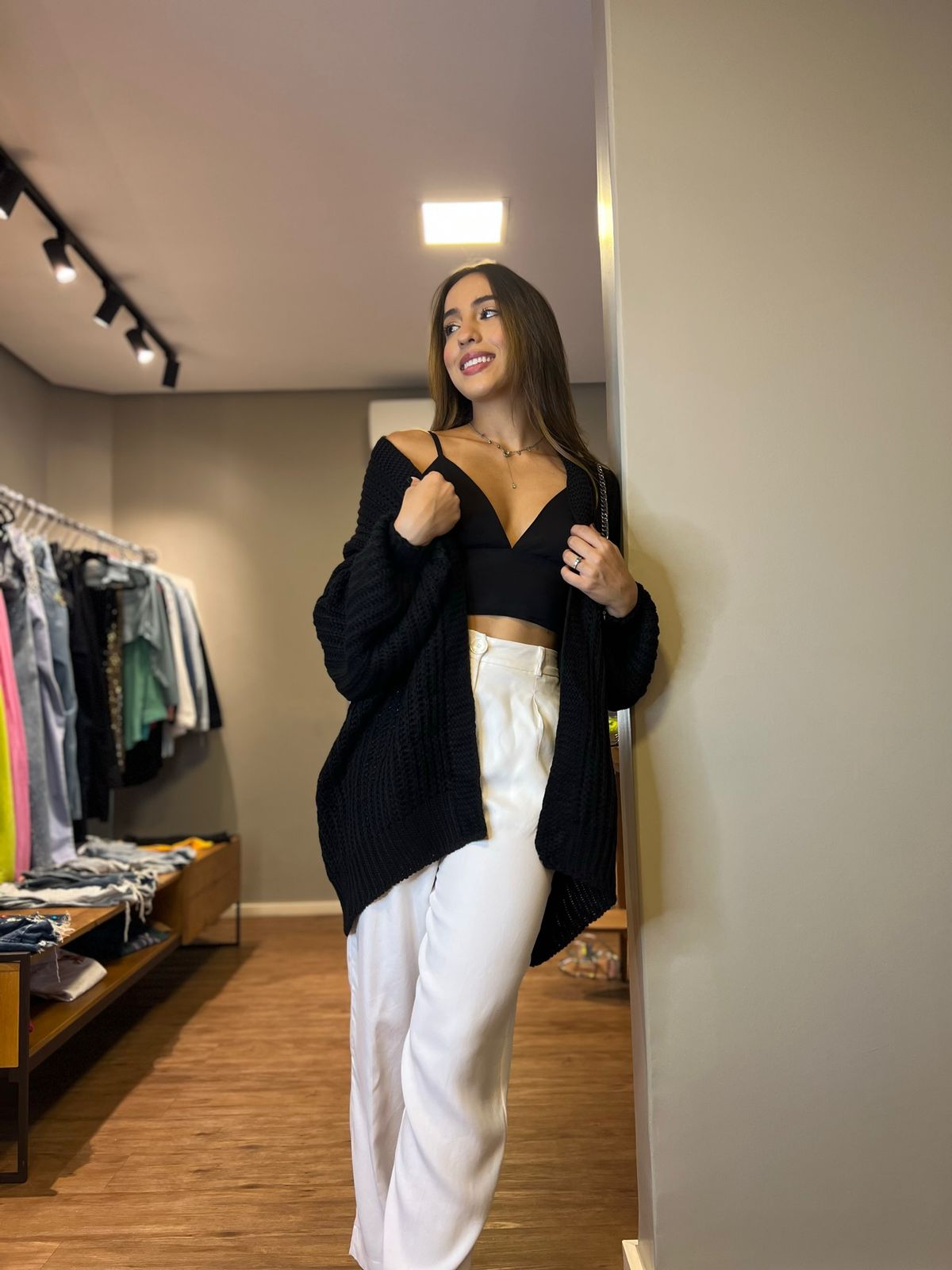 Cardigan Preto