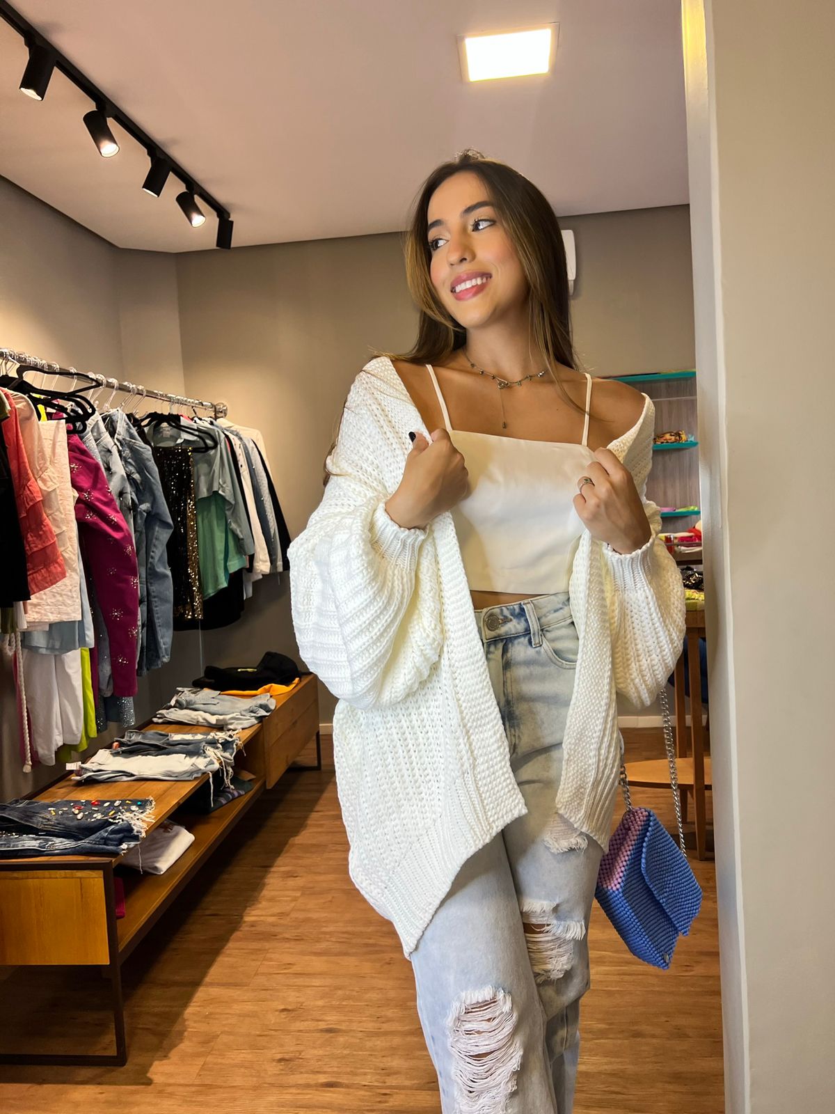 Cardigan Branco