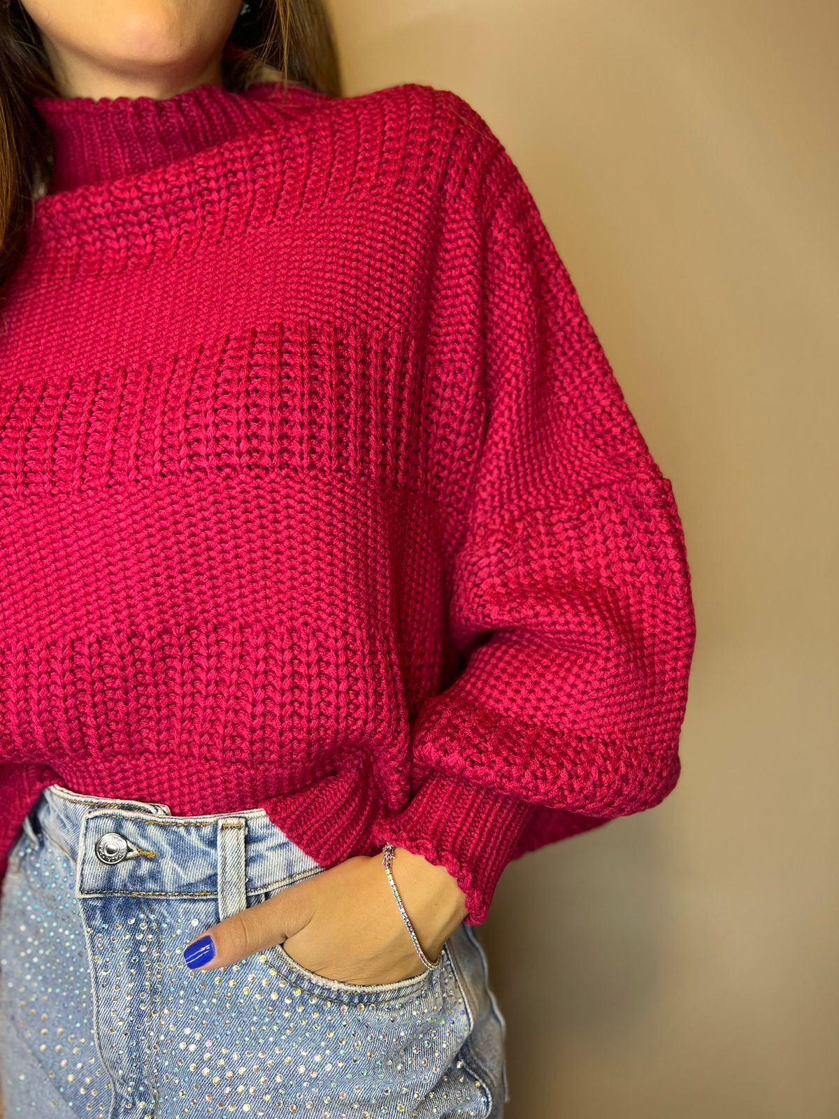 Tricot Florença Vinho