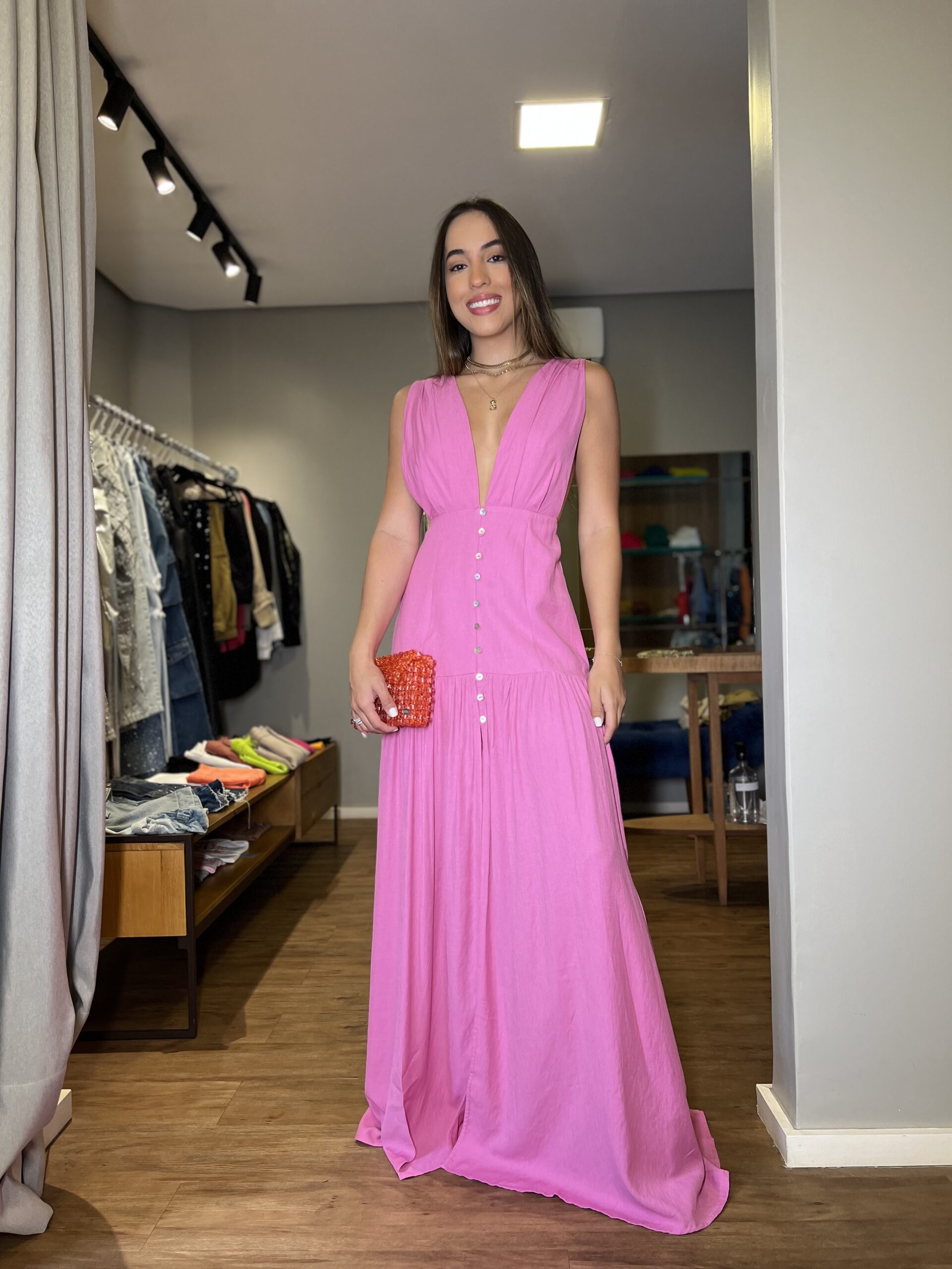 Vestido Milão Rosa
