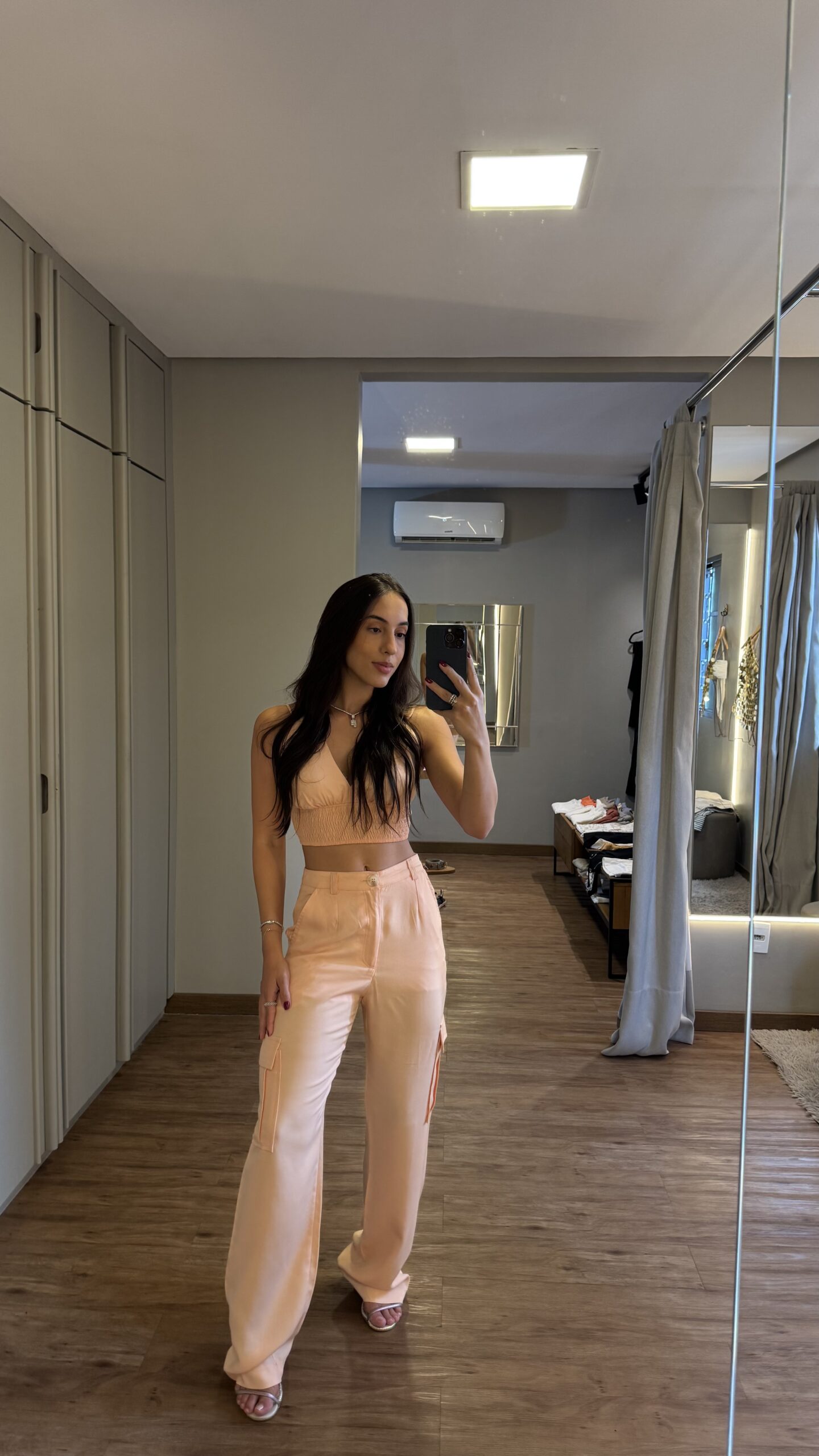 Calça Salmão